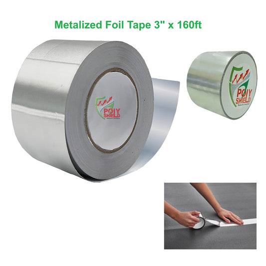Metalized Foil Paperless Tape (3"x160')