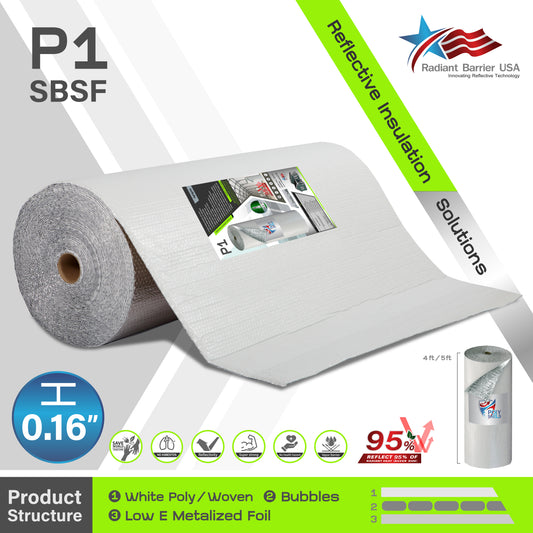 P1 Single Bubble Foil White